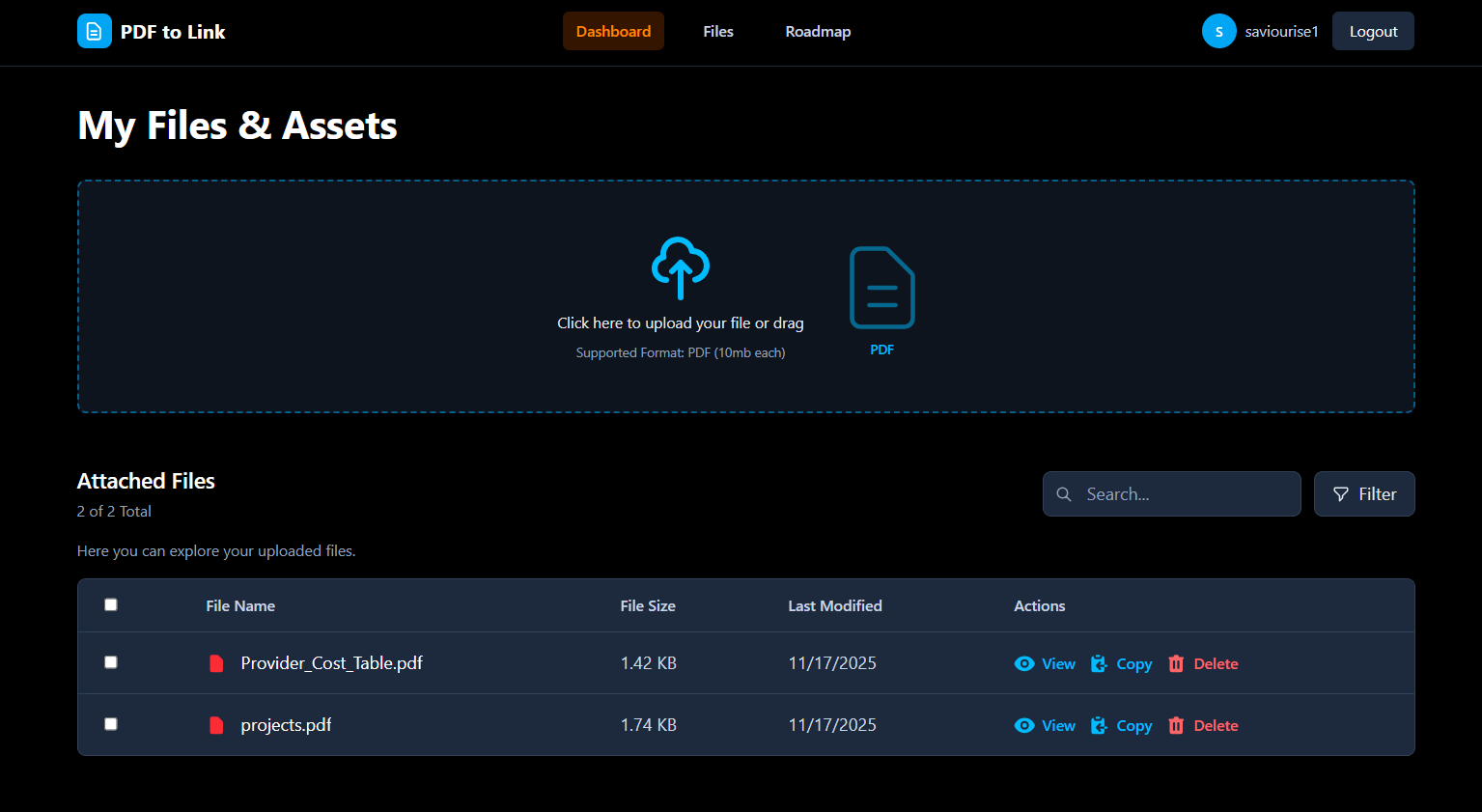 PDF to Link Interface